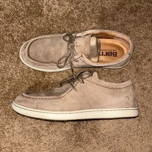 Born Maverick Shoes Taupe Brown Distressed Suede - Mens 10